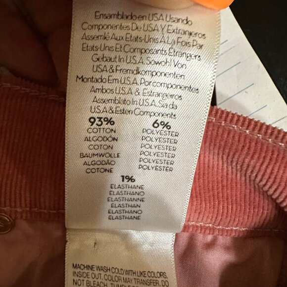 Mother Pants The Cha Cha Chew Hopscotch Ruffled Cropped‎ Corduroy Size 27 - Picture 8 of 8